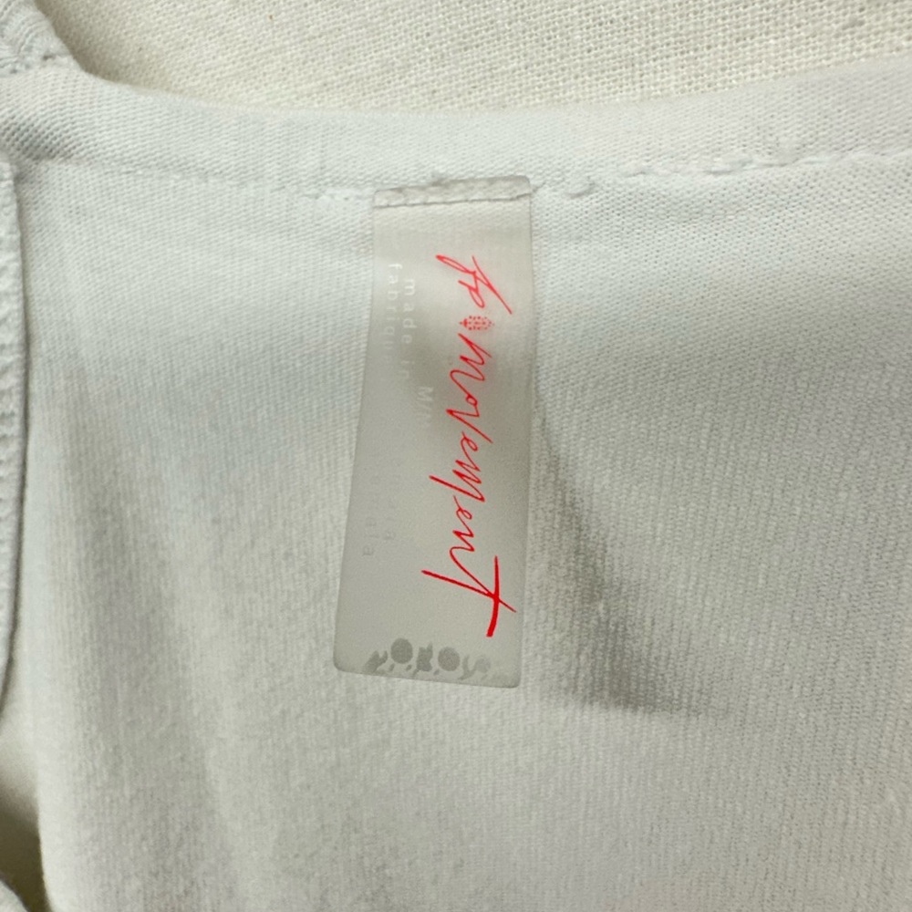 Free People Movement Hot Shot Mini Dress White M Athleisure Romper Pickleball - Picture 4 of 10